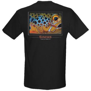 deyoung brown trout rubber legs short sleeve tee by simms
