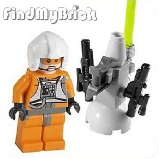 SWD08 Lego Star Wars Rebel Pilot Dack Ralter Weapon Depot 7958 New