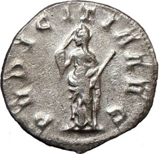 Herennia Etruscilla Trajan Decius Wife Ancient Silver Roman Coin