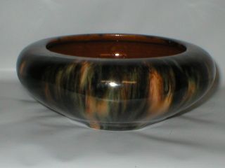 Vintage McCoy Pottery Pot With Onyx Glaze Mid Century Decorating