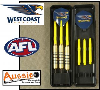 AFL West Coast Eagles Darts Souvenir Box Set 3 UK Made