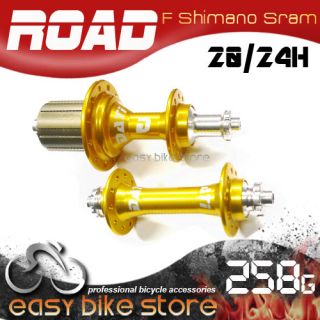 SHIMANO 20H 24H * GOLD Dati Road Bike Super Light Bearing Hub HEBSET