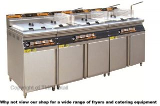 New Large Luxury Deep Fat Oil Fryer Commercial Kitchen