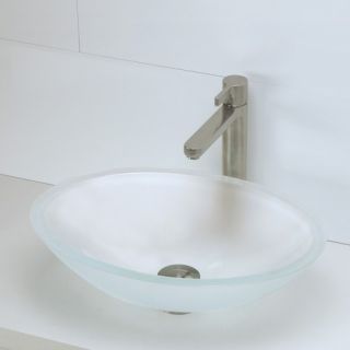 DecoLav Translucence Oval 19mm Glass Vessel Sink