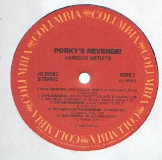 Various: Porkys Revenge Soundtrack LP NM Canada