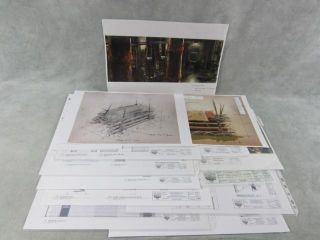 SGA Stargate Atlantis Production Used Concept Art Configuration Plans