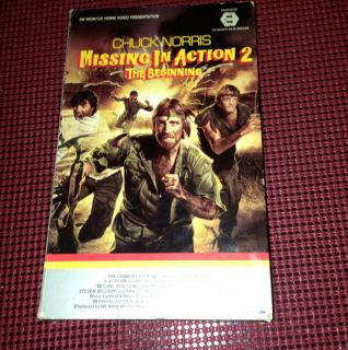 missing in action 2 II chuck norris 1985 mgm BIG BOX VHS TMS