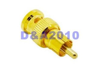  Male Plug to BNC Male Plug Coaxial RF Adapter Converter Adapter
