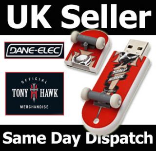 8GB Dane Elec Tony Hawk USB Skateboard Skate Pen Drive
