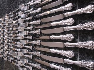 XXL Heavy Reed Barton Francis I Sterling Silver Flatware Set EXC Cond