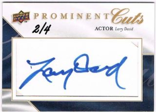 Larry David Prominent Cuts Autograph Cut Signature 2 4
