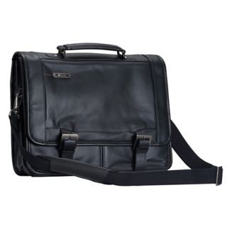 Delsey Helium Business Double Gusset Leather Briefcase $260