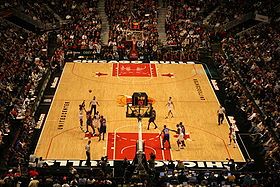 luol deng takes a shot in a game against the knicks