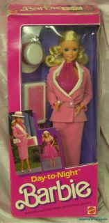 New Vintage 1984 Day to Night Barbie Doll Pink Velvety Suit Reversible
