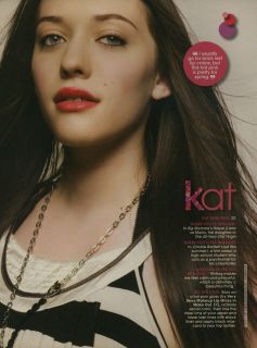 Kat Dennings 2 Broke Girls Cosmo Girl Magazine Feature Clippings