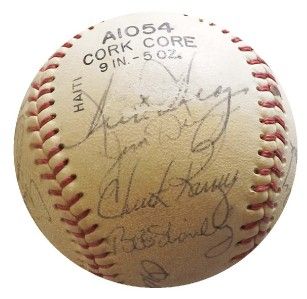 Sox Old Timers 16 Signed Baseball Ted Williams Dennis Eckersley