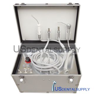 Portable Turbine Unit with Air Compressor 3 way Syringe Dental