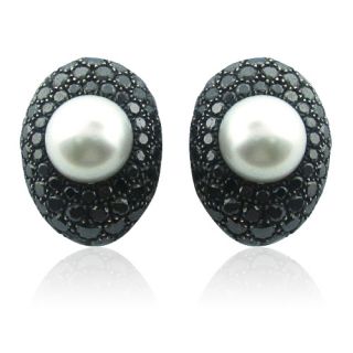 De Grisogono 18K Gold Pearl 12 00ct Diamond Earrings
