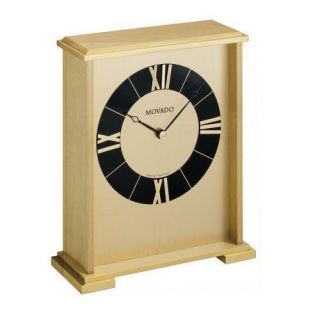 Movado Desktop Clock Mantel Brass MGO 171M