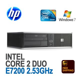 HP DC5800 Desktop PC Intel Core 2 Duo E7200 2 53GHz 3G 80g DVD RW
