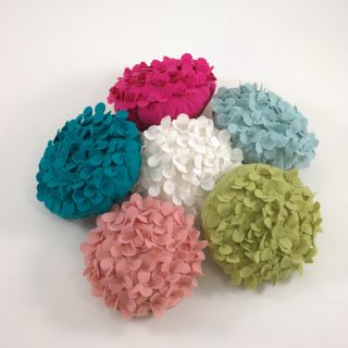 Evas Hydrangea Flower Decorative Throw Pillow 13 6 Cute Colors Avail