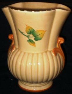 Vintage Large Fieldings Crown Devon Floral Vase 7 5