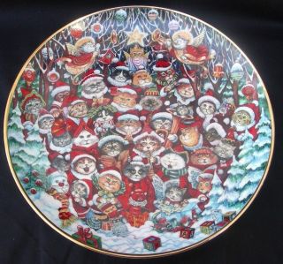 Franklin Mint Santa Claws by Bill Bell Decorative Plate