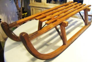 Antique Wood Sled Devos 36 inches Long