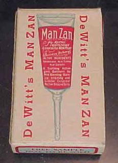 Vintage DeWitts Manzan Box Rectal Irritation Ointment E C DeWitt
