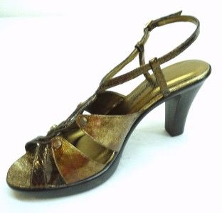 Dezario Womens Alice Bronze Sandal Heel Size 40 M EU