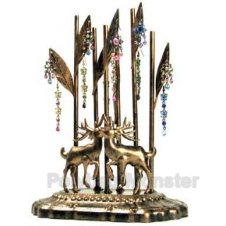 grove and deer earring holder jewelry display stand
