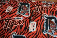 Detroit Tigers Polar Fleece Fabric Material Buy by The Yard
