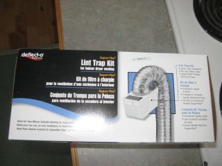 Deflecto INDOOR DRYER VENT KIT LTF lint trap venting heating moisture