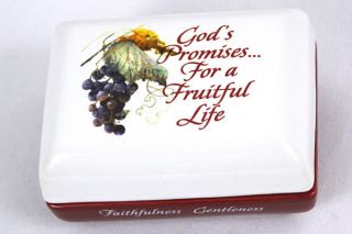Dayspring Gods Promises for A Fruitful Life Trinket Box w