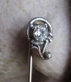  Victorian Diamond Solitaire 27 Carats A Small Diamond Stick Pin