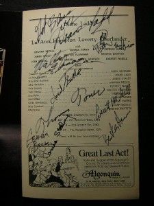 1976 Diane Ladd A Texas Trilogy Cast Autographed Signed Theater