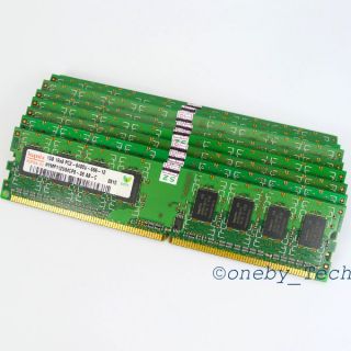  Hynix 10 Pcs X1GB PC2 6400U DDR2 800 240pin DIMM Desktop Memory