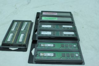 Lot of 12 DDR DDR2 1GB Desktop Computer Memory RAM Modules Non ECC