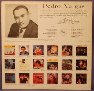 Pedro Vargas Canciones de Navidad LP RCA M Mexico Xmas