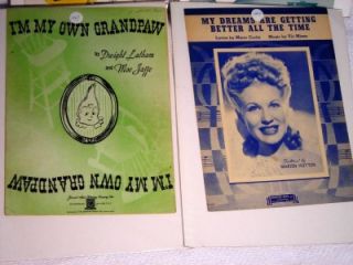 Lot 10 Sheet Music Booklets 40s Bing Crosby Doris Day