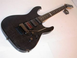 Dean Vinnie Moore Electric Guitar, Trans Black, Autographed by Vinnie