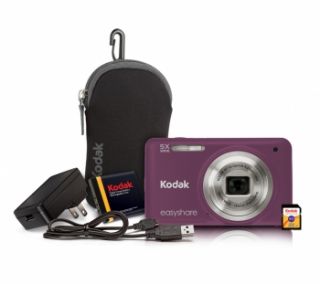digital camera bundle purple model m5350 pr