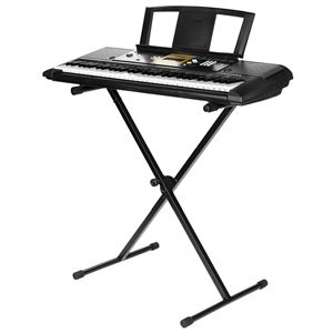 Yamaha YPT 320 Digital Keyboard Stand and AC Adapter 086792899497
