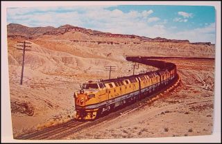 Train RR Postcard D RGW Denver Rio Grande Western 4003