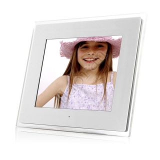 2012 White 12 LCD Digital Photo Frame MP4 Music Movies Player Remote