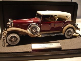  Franklin Mint new 1930 Duesenberg J Derham Tourster die cast car model