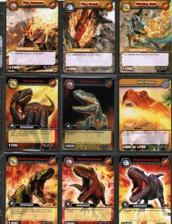 Dinosaur King UD TCG Card DKCG Page of 9 Fire Abelisaurus SM 1 Foil 8