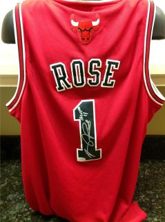 Derrick Rose Signed Chicago Bulls Red Jersey w/MVP 11 (JSA COA)