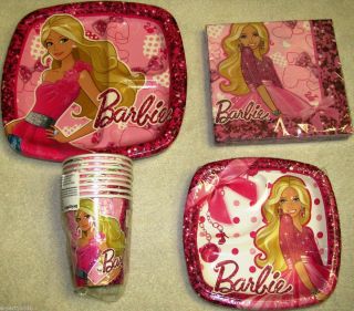 New Barbie Fashion Birthday Party Supplies Create Your Own Set You