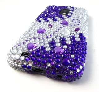 Purple Silver Diamond Case Cover Samsung Galaxy s II Epic Touch 4G